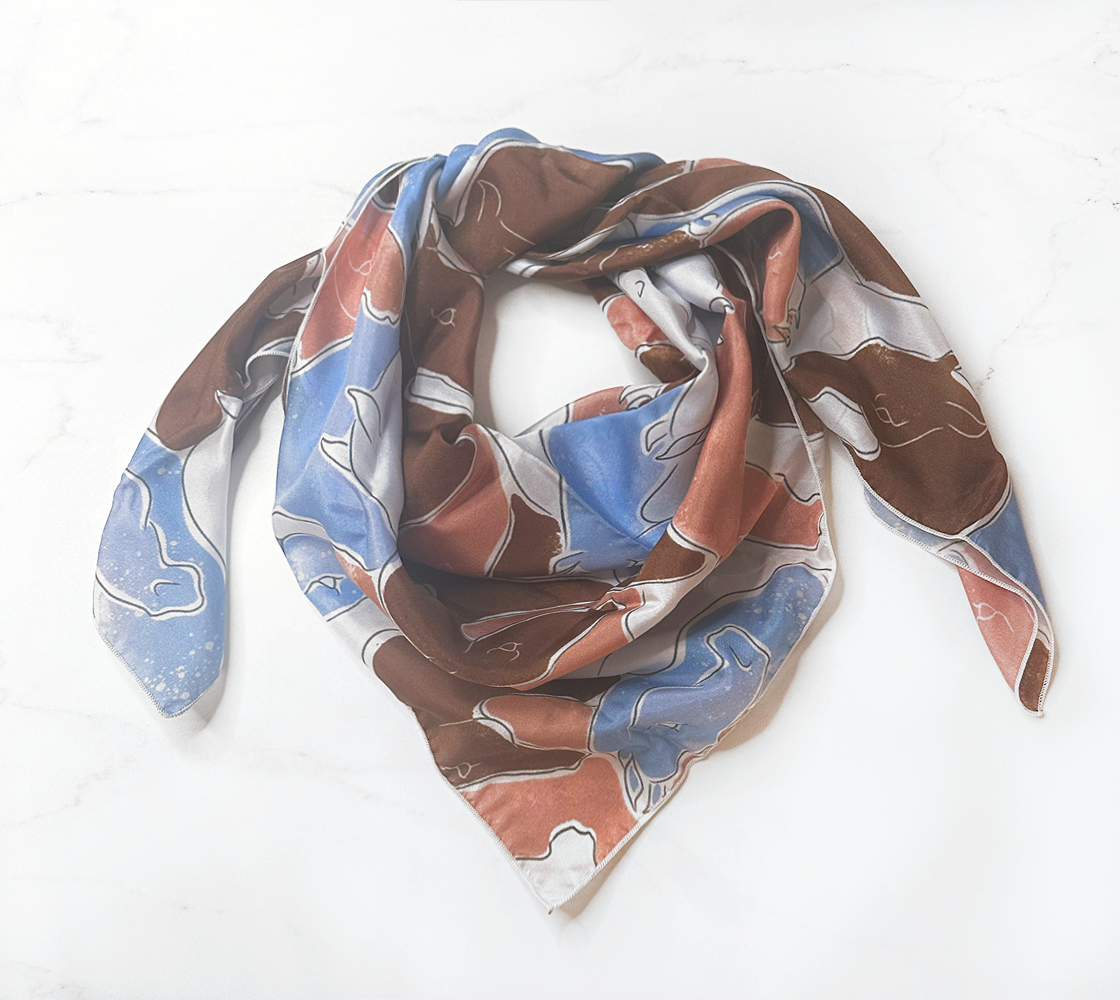 Scarf - Wild Elegance - Earth & Sky