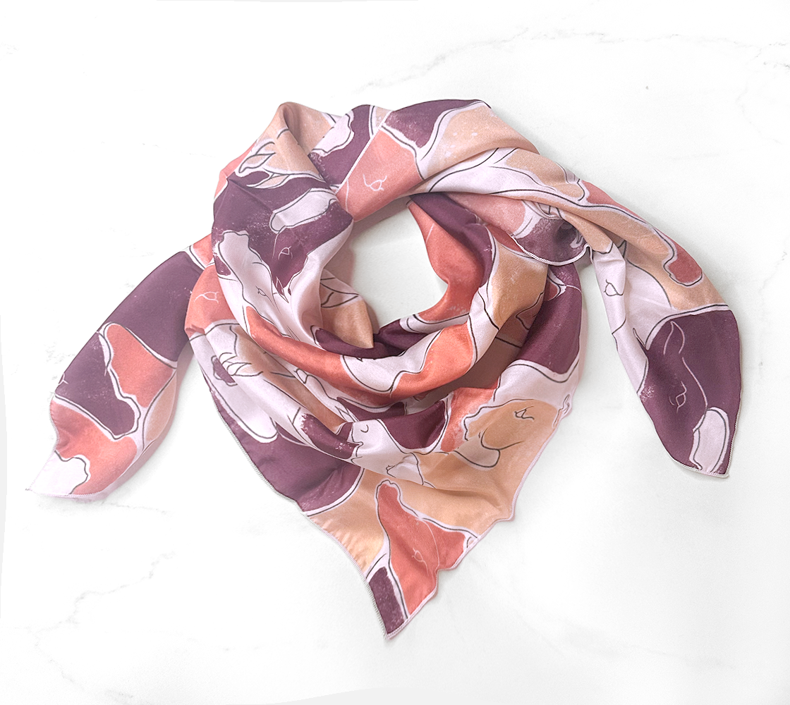 Scarf - Wild Elegance - Terracotta