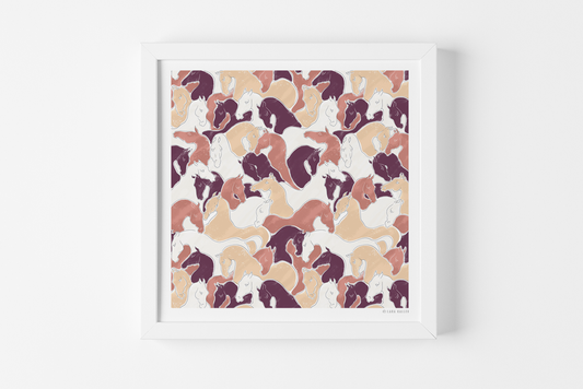 Art Print - Herd - Terracotta