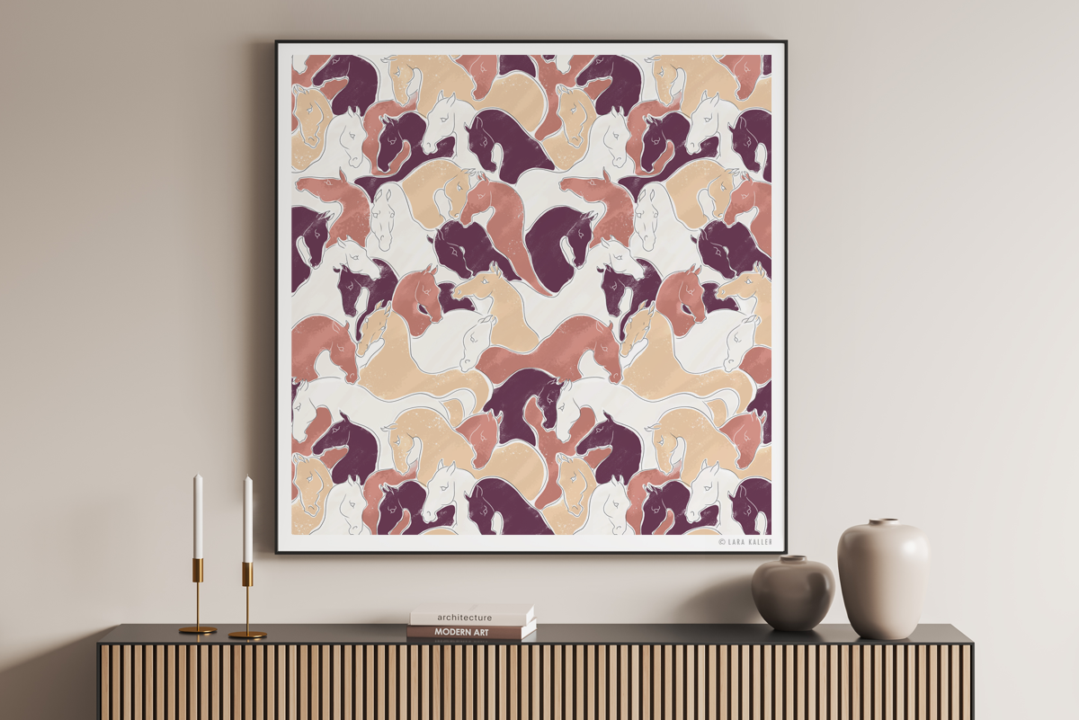 Art Print - Herd - Terracotta