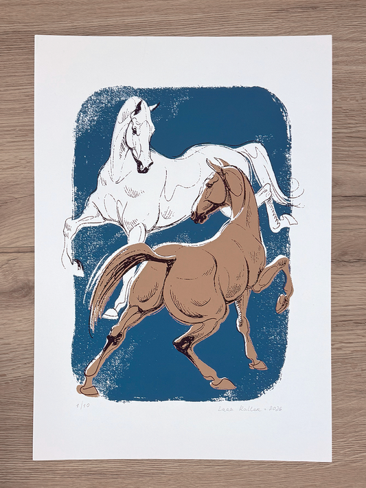 Limited Edition Screen Print - In Tandem I