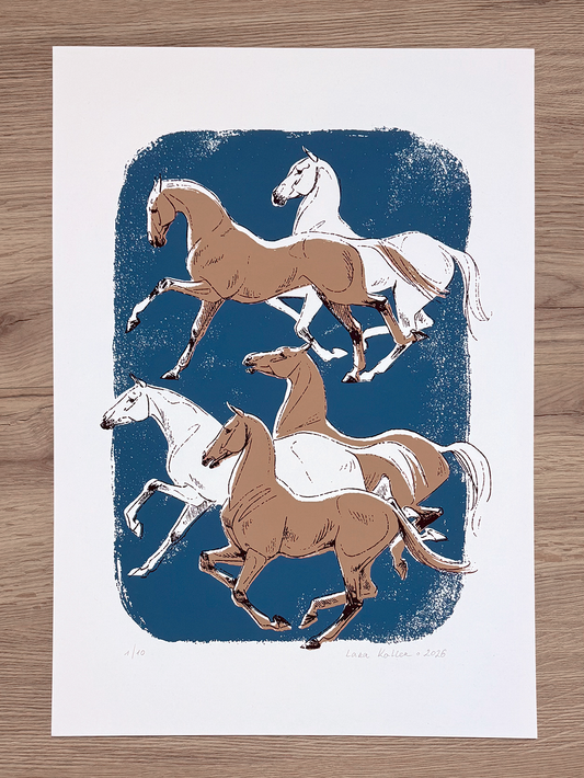 Limited Edition Screen Print - In Tandem II