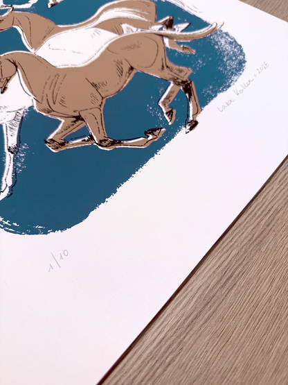 Limited Edition Screen Print - In Tandem II